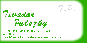 tivadar pulszky business card